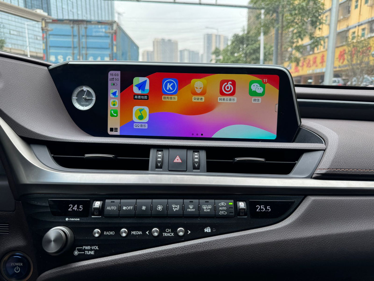شاشة لكزس ES أندرويد لعام 2018 + سيارات مع CarPlay مدمج