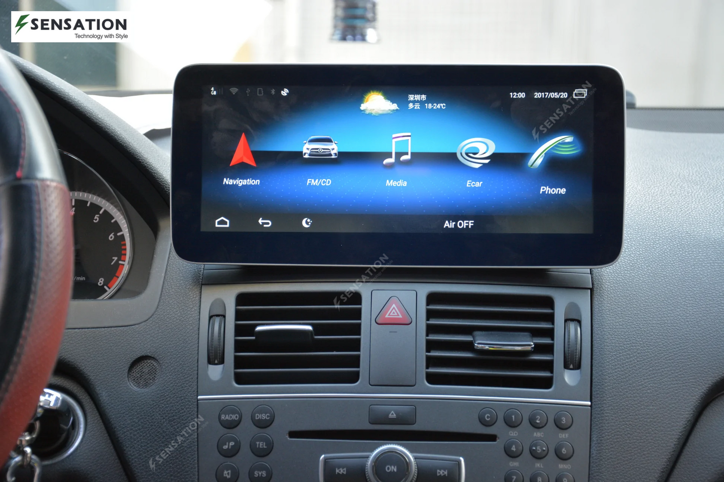 Mercedes Benz Android Screen C-Class 07-10 NTG 4.0