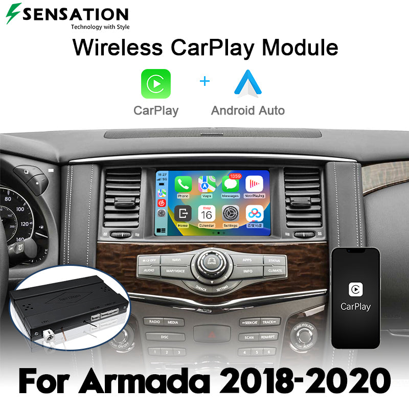 Nissan Armada 2017-20 Wirless Carplay Interface / Android Infotainment Module (SIF-5018).