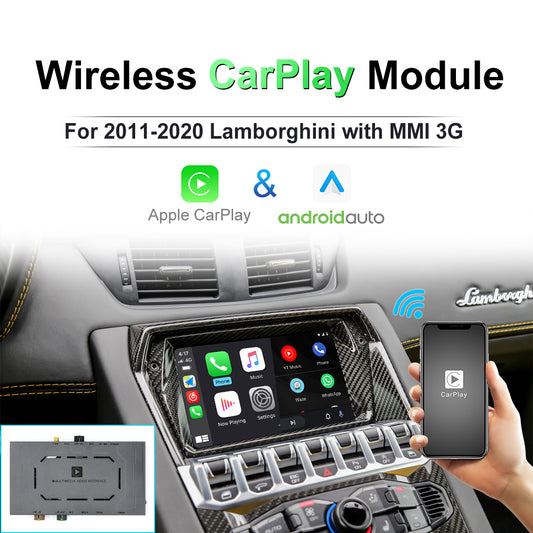 Lamborghini 2011-20 Wirless Carplay Vehicle Interface Terminal Infotainment Module No(D-C-La-bo-Gni 3G)