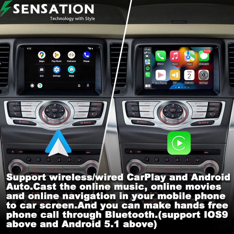 Nissan Murano 2008-14 Wirless Carplay / Android Interface Infotainment Module(SIF-5098).