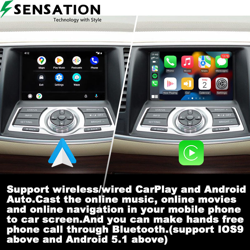 Nissan Teana 2008-14 Wirless Carplay / Android Interface Infotainment Module(SIF-5098).