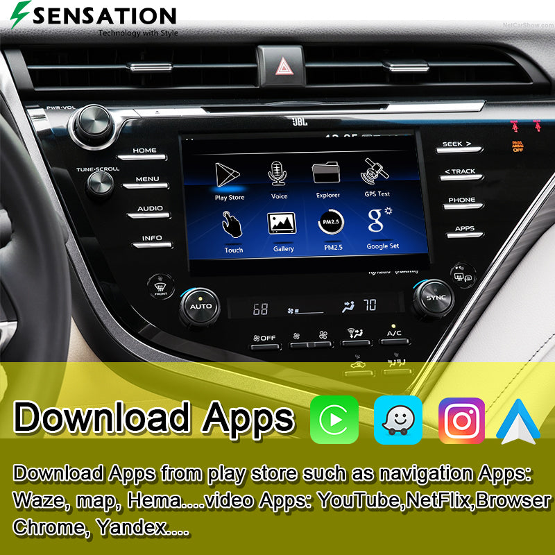 Infotainment Module Frame Toyota Camry 2018-22 Carplay Interface /Android Infotainment Module (S ...