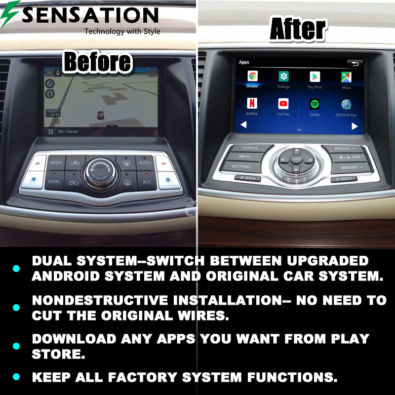 Nissan Teana 2008-14 Wirless Carplay / Android Interface Infotainment Module(SIF-5098).