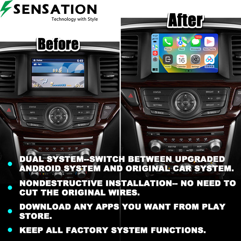 Nissan Pathfinder 2008-16 Wirless Carplay / Android Interface Infotainment Module(SIF-5098)