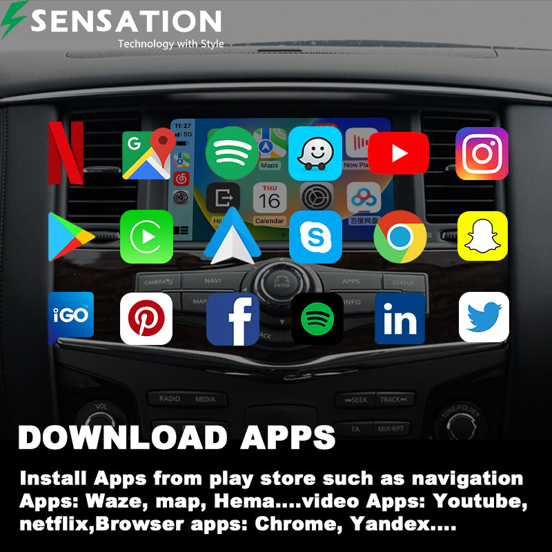 Nssan Patrol 2011-17 Wirless Carplay / Android Interface Infotainment Module(SIF-5098)