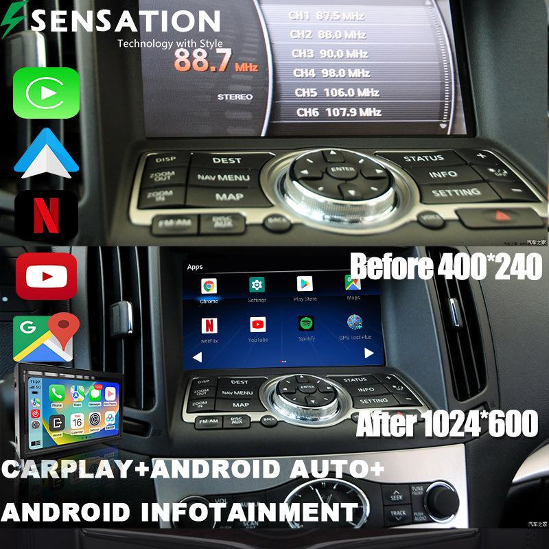 Infiniti GX 2010-13 Carplay / Android Interface Infotainment Module(SIF-5097)