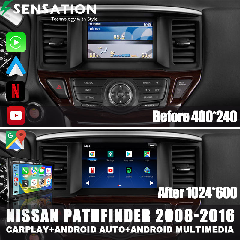 Nissan Pathfinder 2008-16 Wirless Carplay / Android Interface Infotainment Module(SIF-5098)