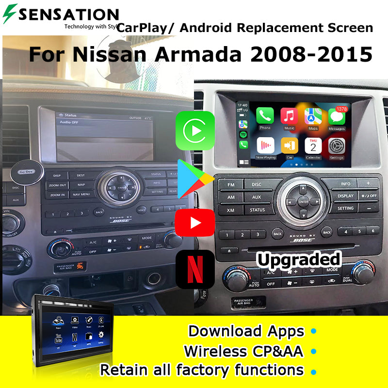 Nissan Armada 2008-15 Carplay / Android Interface Infotainment Module(SIF-5097).