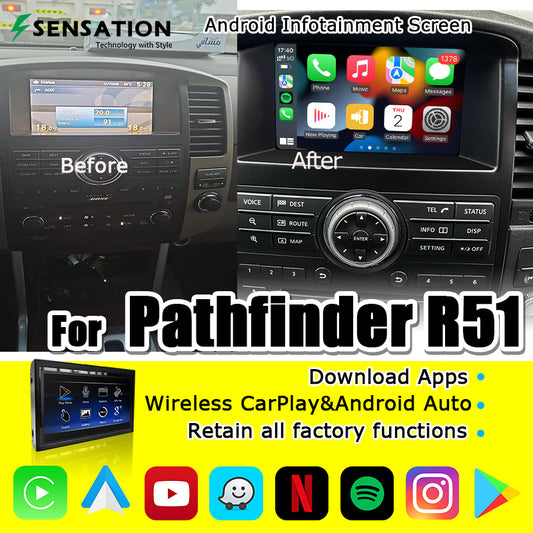 Nissan Pahfinder 2008-12 Wirless Carplay / Andrpoid Interface Infotainment Module(SIF-5097).