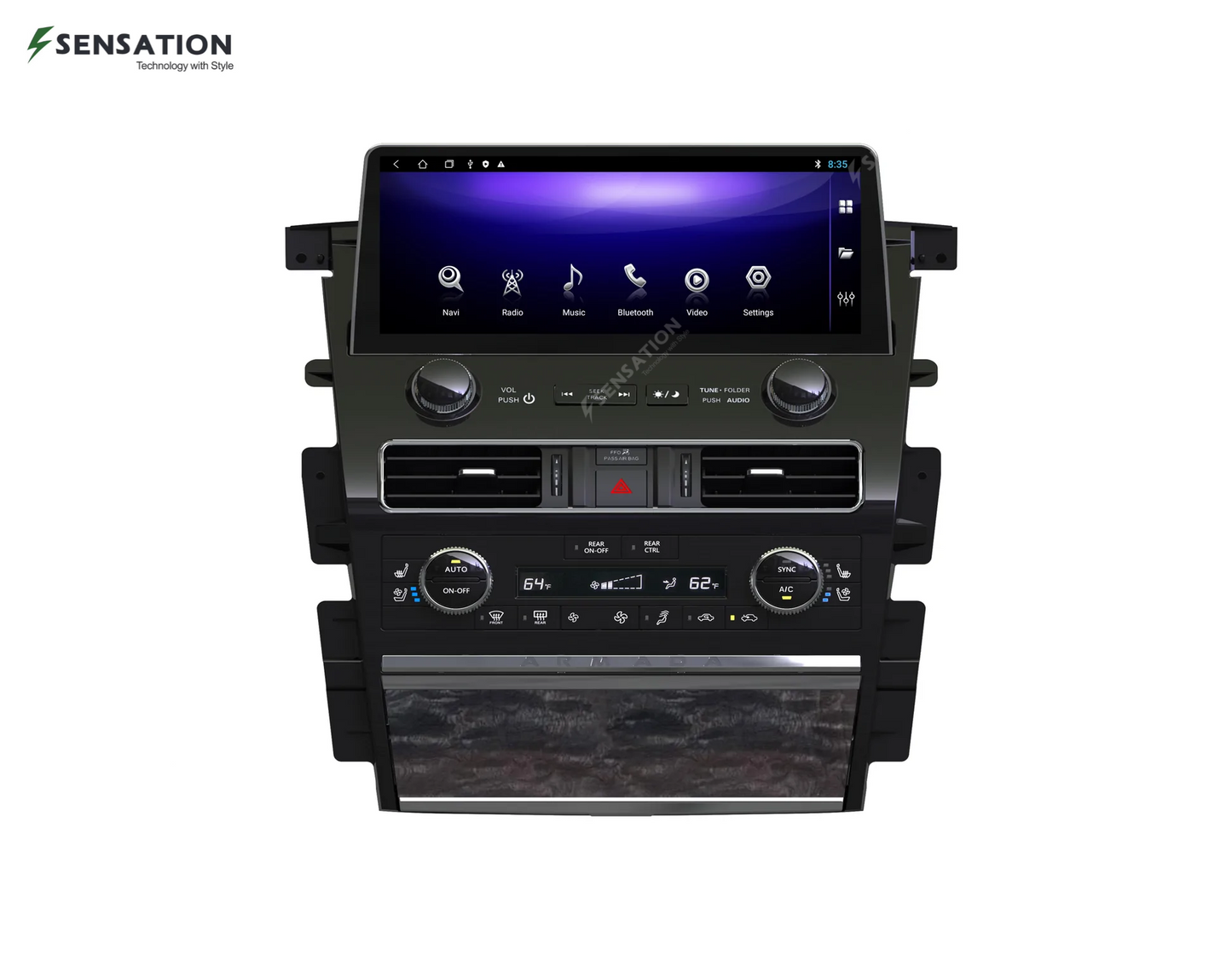 Nissan Patrol 12.3 Inch Android Screen 2022 Design Original Style