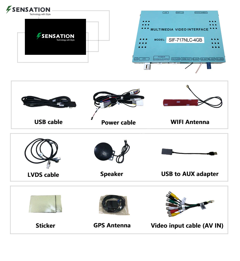 Android Interface For Toyota Land Cruiser LC200 / LX-570 2013-15 / GX460 etc with Carplay (SIF-717)