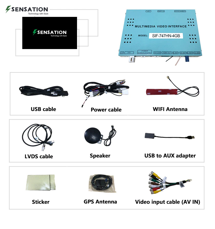 Android Interface For Lexus Cars with Mouse (ES / IS / GS / LX-570)  etc with Carplay (SIF-747H)