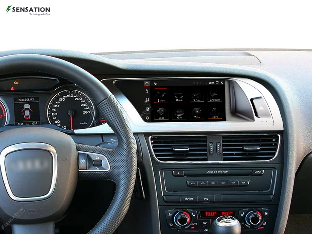 شاشة Audi A4 Android للسيارات 2008-2012 مع Carplay / Android Auto