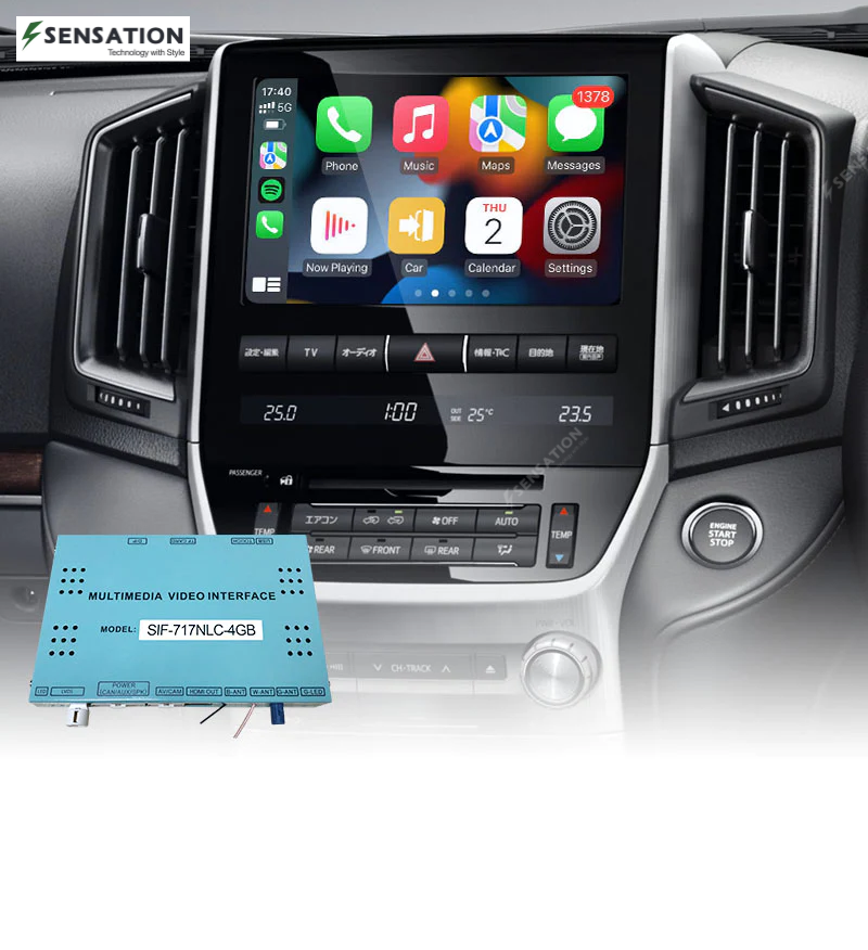 واجهة Android لسيارة Toyota LandCruiser / LX-570 وغيرها مع Carplay (SIF-717)