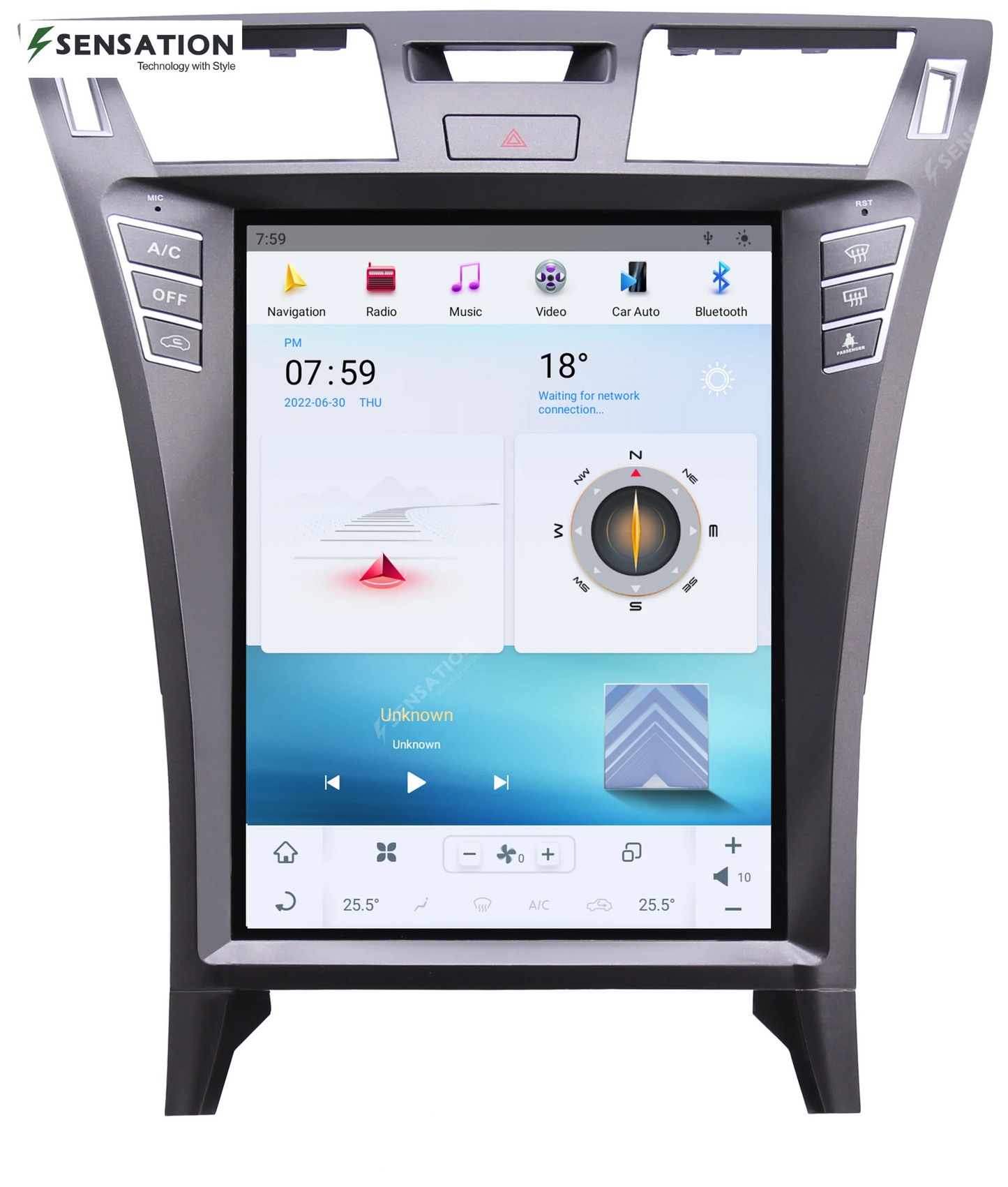 Lexus LS-460 Android Tesla Style Vertical Screen Built-in CarPlay 2007-2012 Cars