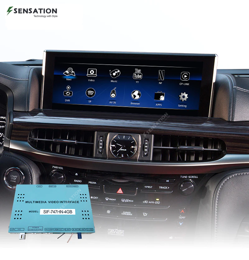 Android Interface For Lexus Cars with Mouse (ES / IS / GS / LX-570)  etc with Carplay (SIF-747H)