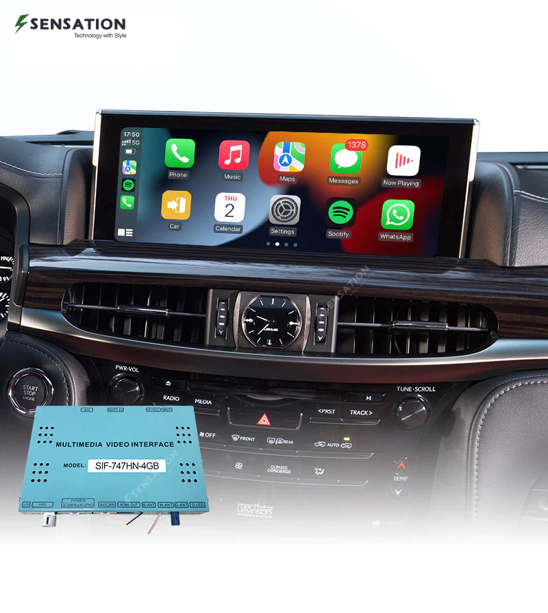 واجهة Android لسيارات لكزس المزودة بالماوس (ES / IS / GS / LX-570) وغيرها مع Carplay (SIF-747H)