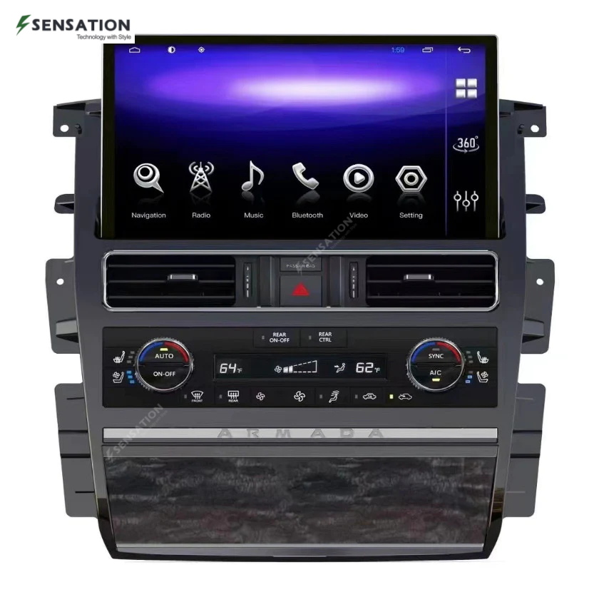 Nissan Patrol 13.3 Inch Android Screen 2022 Design Original Style ( Built-in Carplay / Android Auto)