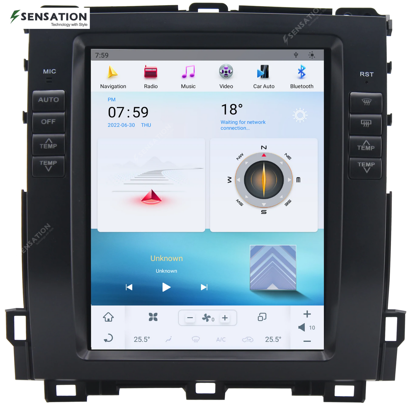 Toyota Prado Android Screen 2002-09 10.4INCH