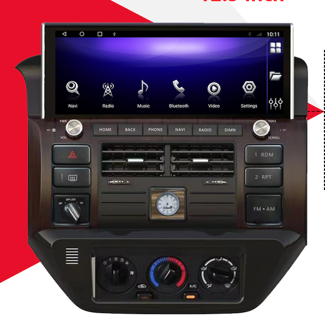 نيسان سفاري (VTC) أحدث تصميم مقاس 12.3 بوصة مع نظام CarPlay مدمج